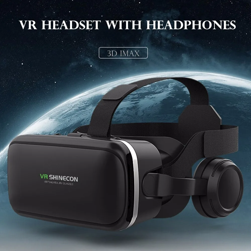 VR очки коробка виртуальной реальности Гарнитура 3D Imax Eye наушники для путешествий