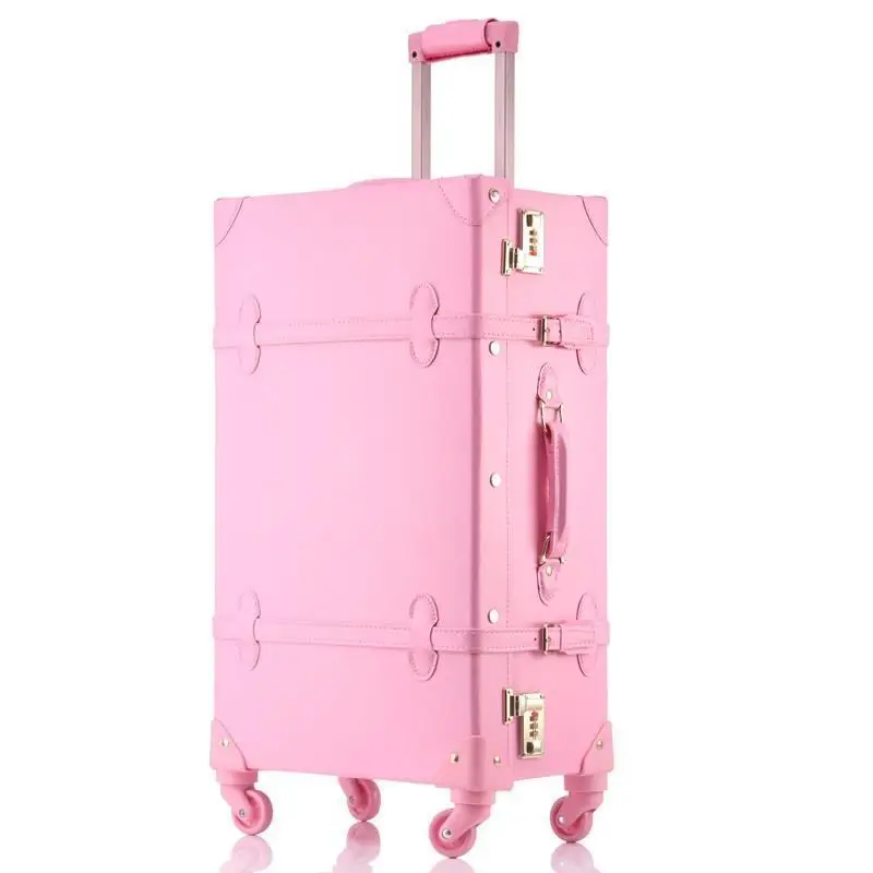 

Carry On Valise Travel Traveling Bag With Wheels Pu Leather Trolley Mala Viagem Carro Maleta Luggage Suitcase 20"22"24"inch