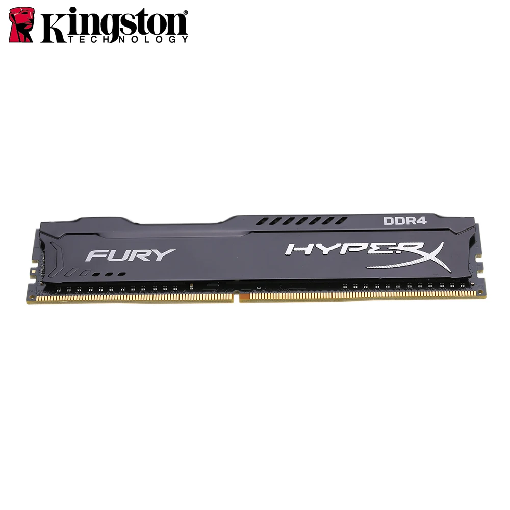 

Kingston Ram Hyper Fury RAM 1.2V Black Ram 4GB 8GB 16GB DDR4 2400MHZ DIMM 288pin Desktop Internal High Speed Memory Computer Ram