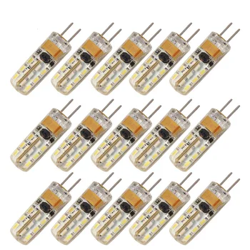 

15pcs/lot G4 LED Lighting Bulbs 2W LED Spotlight Bulb Lamp in crystal Lighting lamp AC DC 12V 3014 SMD