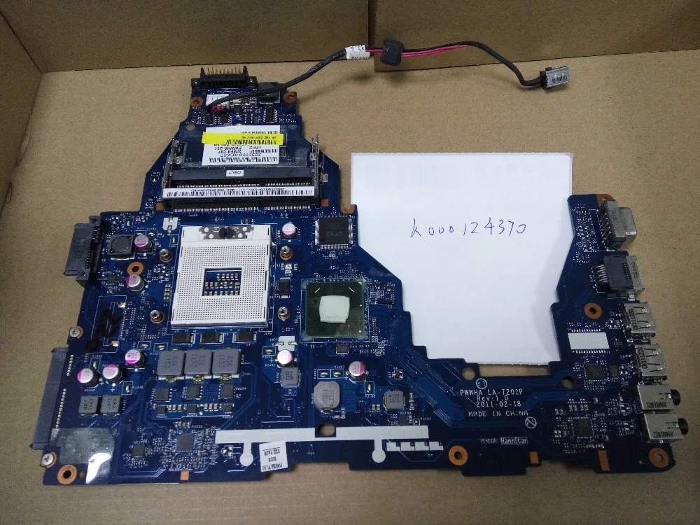 

K000124370 C660 C665 LA-7202P connect board connect with motherboard full test lap connect board