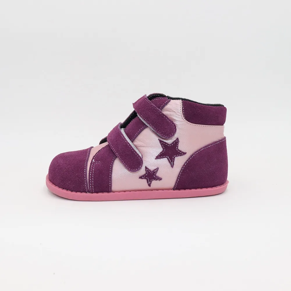 Tipsietoes New Winter Children Shoes Barefoot Leather Martin Star Boots Kids Snow Girls Boys Rubber Fashion Sneakers Bota