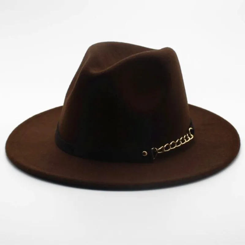 Seioum Бренд Джаз Шляпа Унисекс шерсть фетровые шляпы с широкими полями шляпы женские винтажные широкие свисающие поля Chapeau Femme Панама шляпа