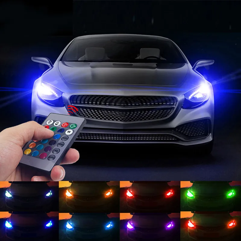 GOOGION RGB T10 W5W светодиодный Габаритные фонари для автомобиля SMD 194 168 лампочка с