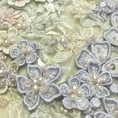Красивые 3d цветы эксклюзивные ручной работы свадебные кружева гипюр для вечерних платьев, цена за метр, высокое качество, кружева 12, MA