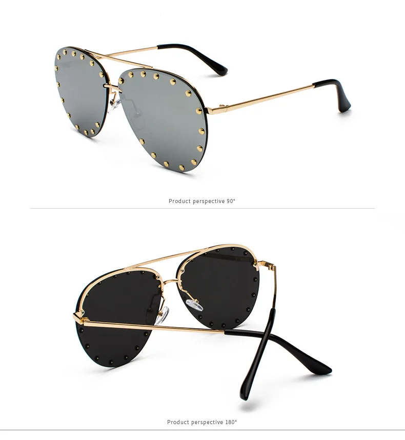 STATE NISSEN Мужские Винтажные сплав HD UV400 Солнцезащитные очки женские модные ретро солнцезащитные очки с заклепками лягушка зеркало панк Солнцезащитные очки горячие модели