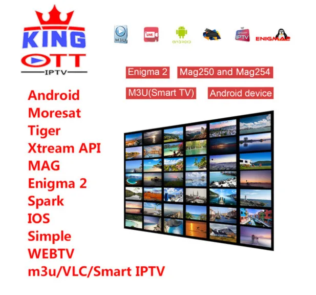 King OTT IPTV French IPTV Belgium IPTV Arabic IPTV Dutch IPTV UK TV SUNATV Support Android m3u enigma2 mag250 TVIP 4000+Vod King OTT IPTV French IPTV Belgium IPTV Arabic IPTV Dutch IPTV UK TV SUNATV Support Android m3u enigma2 mag250 TVIP 4000+Vod
