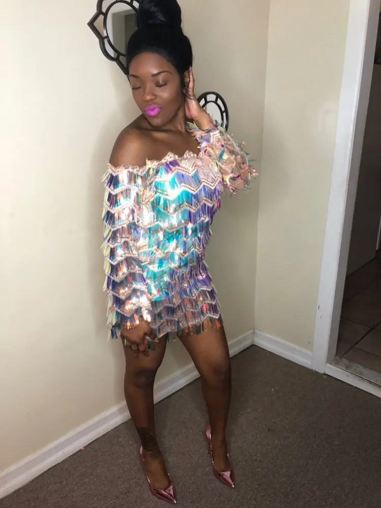 'Start The Show' Festival Sequin Dress photo review