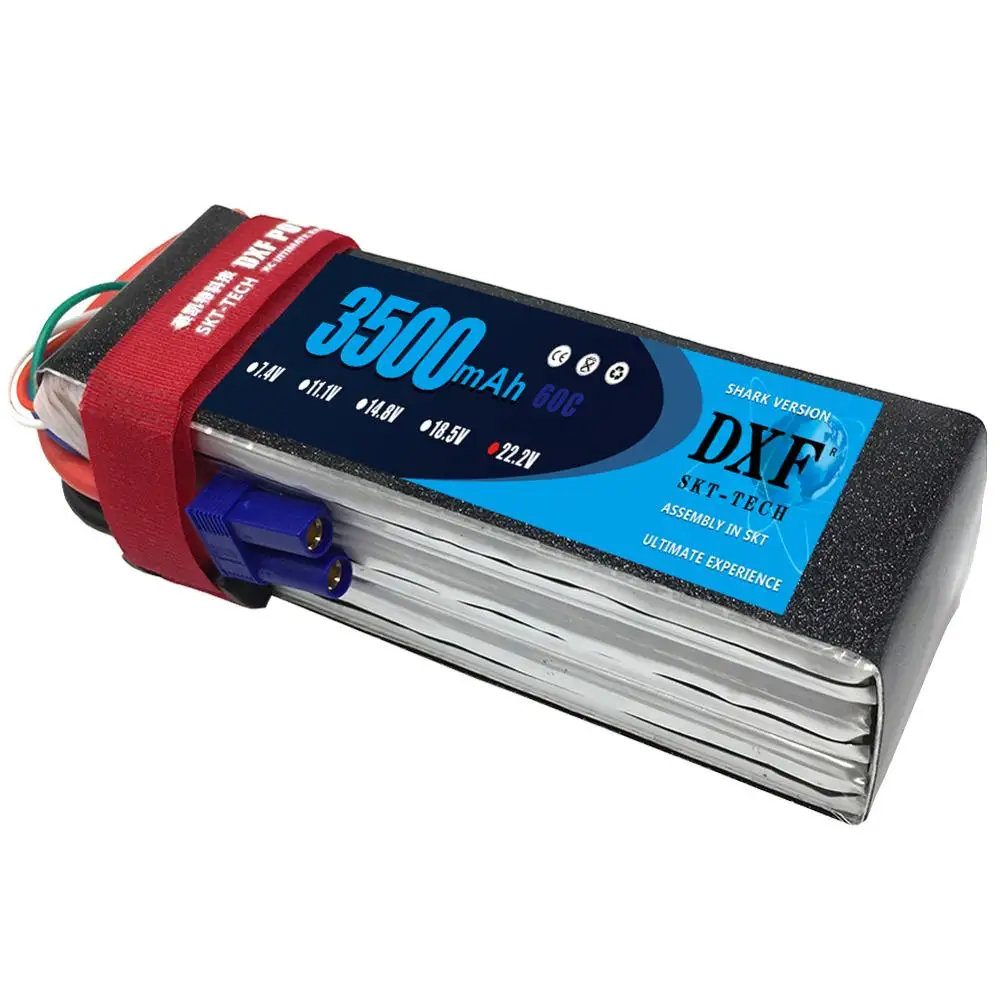 

DXF RC Lipo Battery 6S 22.2V 3500mAh 60C Max120C For RC Helicopters CAR Li-polymer Battery Drone FPV AKKU RC Car Boat