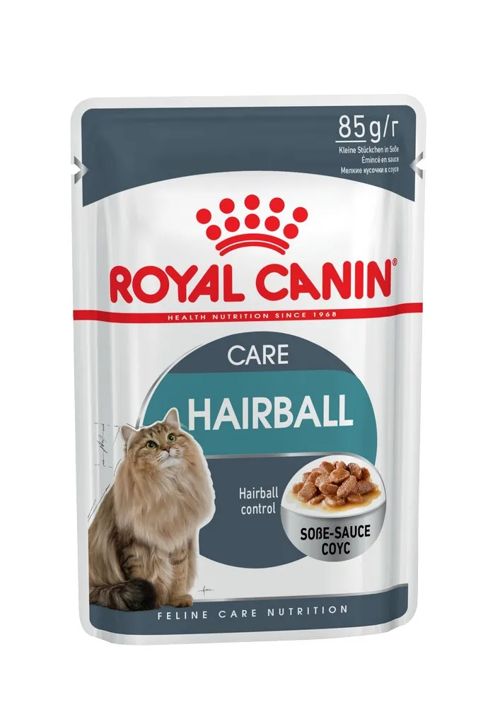 Royal Canin Hairball Care пауч для профилактики комков шерсти у кошек(кусочки в соусе, 24*85 г