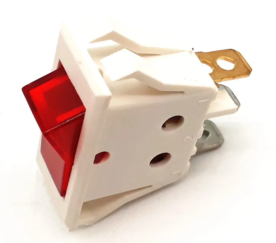 

10 pcs of AC110V/220V Red lighted 6.3mm power switch
