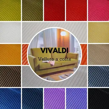 

VIVALDI VELVET A528-Fabric furnishing 100% Cotton 19 colorways