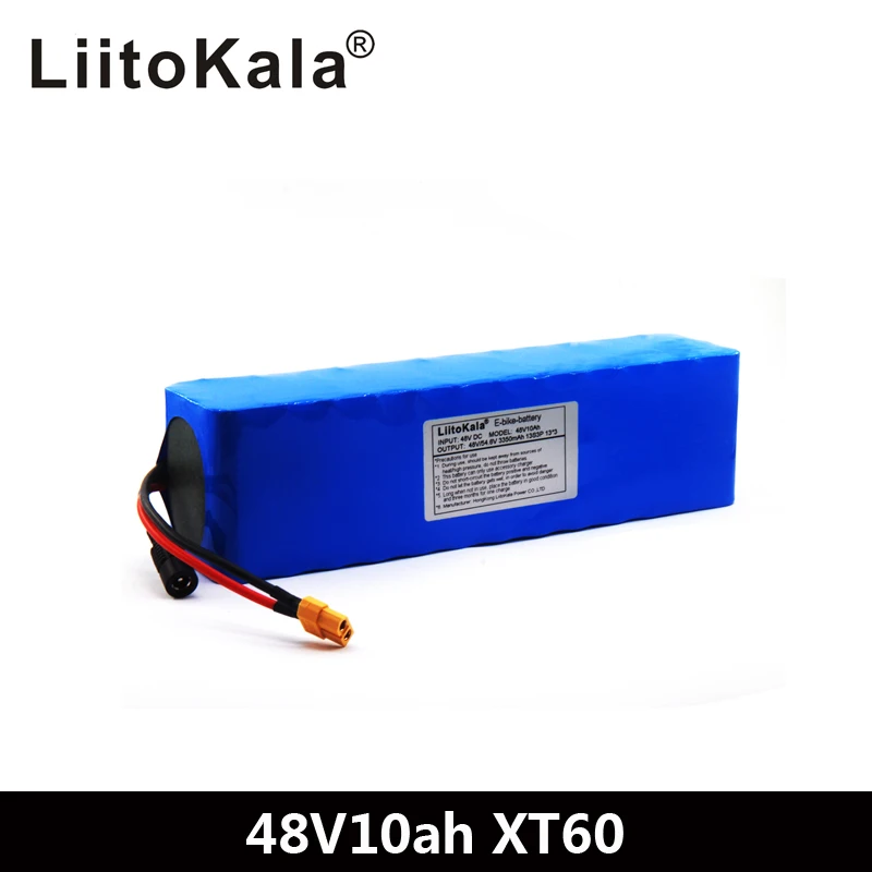 LiitoKala 48 В 10ah 13s3p Высокая мощность 18650 батарея электрический автомобиль электрический мотоцикл DIY батарея BMS защита XT60 разъем