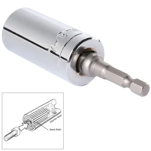 

Magic Connecting Universal Socket Wrench Sleeve Grip Drill Adapter Tool