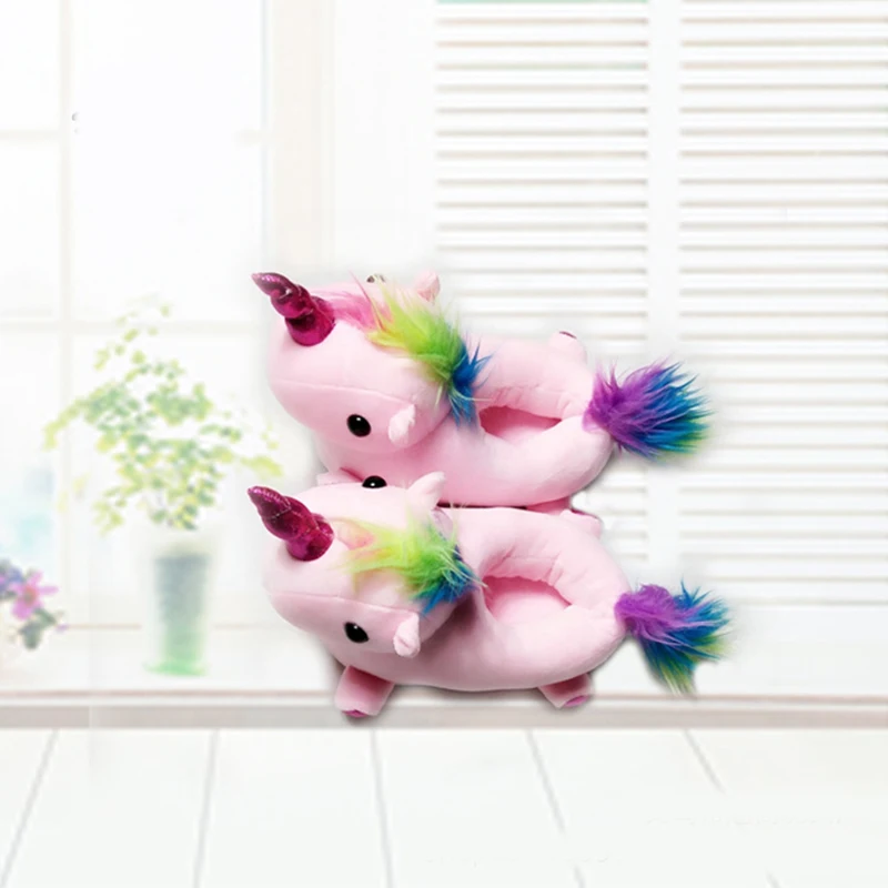 Plush-Shoes-Boys-Girls-Unicorn-Cotton-Slippers-Warm-Soft-Bottom-Indoor-Shoes-Cute-Animal-Unicorn-Shark