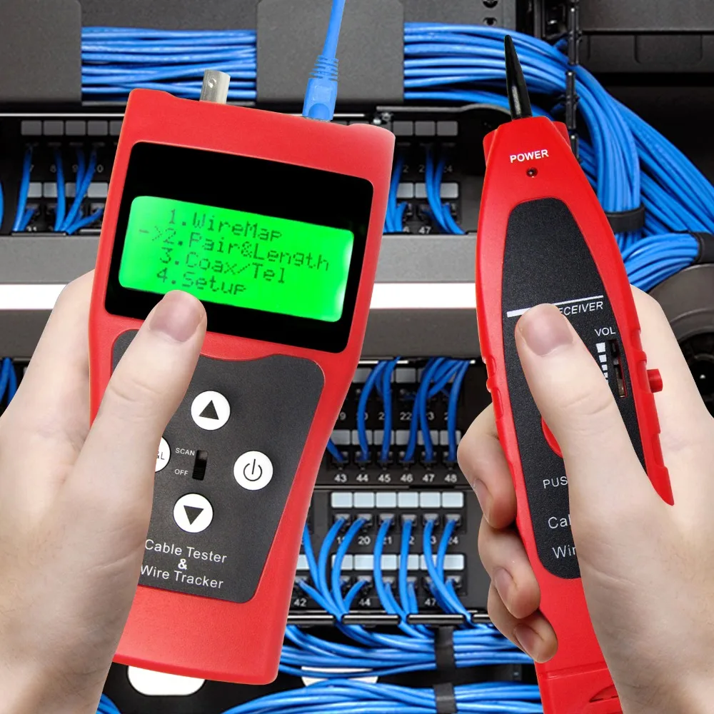 Цифровой кабельный тестер многофункциональный сетевой LAN Ethernet проводной трекер
