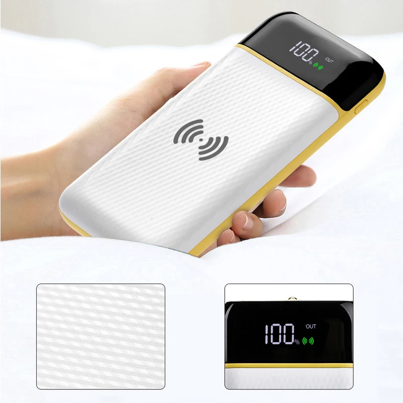 Fast Charging Dual USB Power Bank 10000mAh Universal Wireless Charging External Battery Portable Mobile Phone Charger For iPhone
