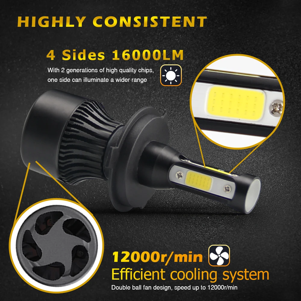 BraveWay 4 Sides Car Light Led H7 H8 H11 HB3 HB4 9006 9005 Auto Lamp H4 LED Mini Bulb H7 LED Car Headlight H7 Lamp for Car 12V BraveWay 4 Sides Car Light Led H7 H8 H11 HB3 HB4 9006 9005 Auto Lamp H4 LED Mini Bulb H7 LED Car Headlight H7 Lamp for Car 12V