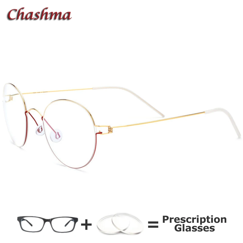 

Vintage Light Myopia Glasses Blue Ray Block Anti Reflective MR-8 Round Glasses Frame Men Eyewear Prescription Glasses Women