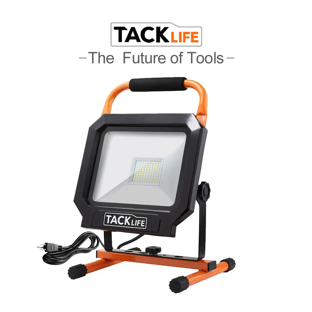 

Tacklife 5000LM 50W 100LED Work Light IP65 Waterproof Flood Lights 360/270 Degree Adjustable Lighting Angles For Industrial