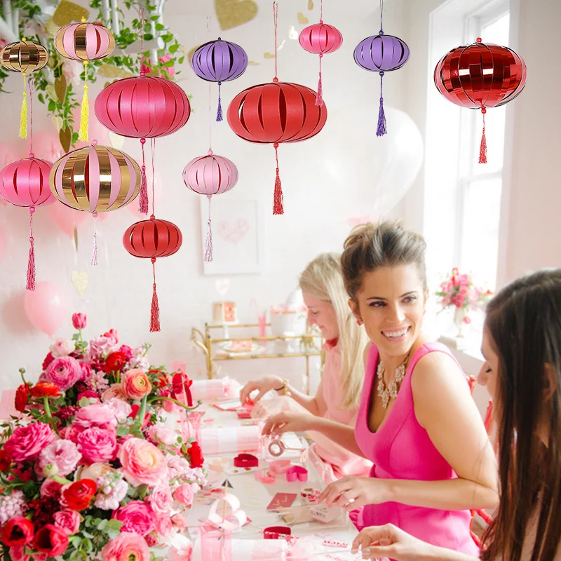 

2pc Round Chinese Paper Lantern Birthday Wedding Party decor gift craft DIY lampion white hanging lantern ball party supplies