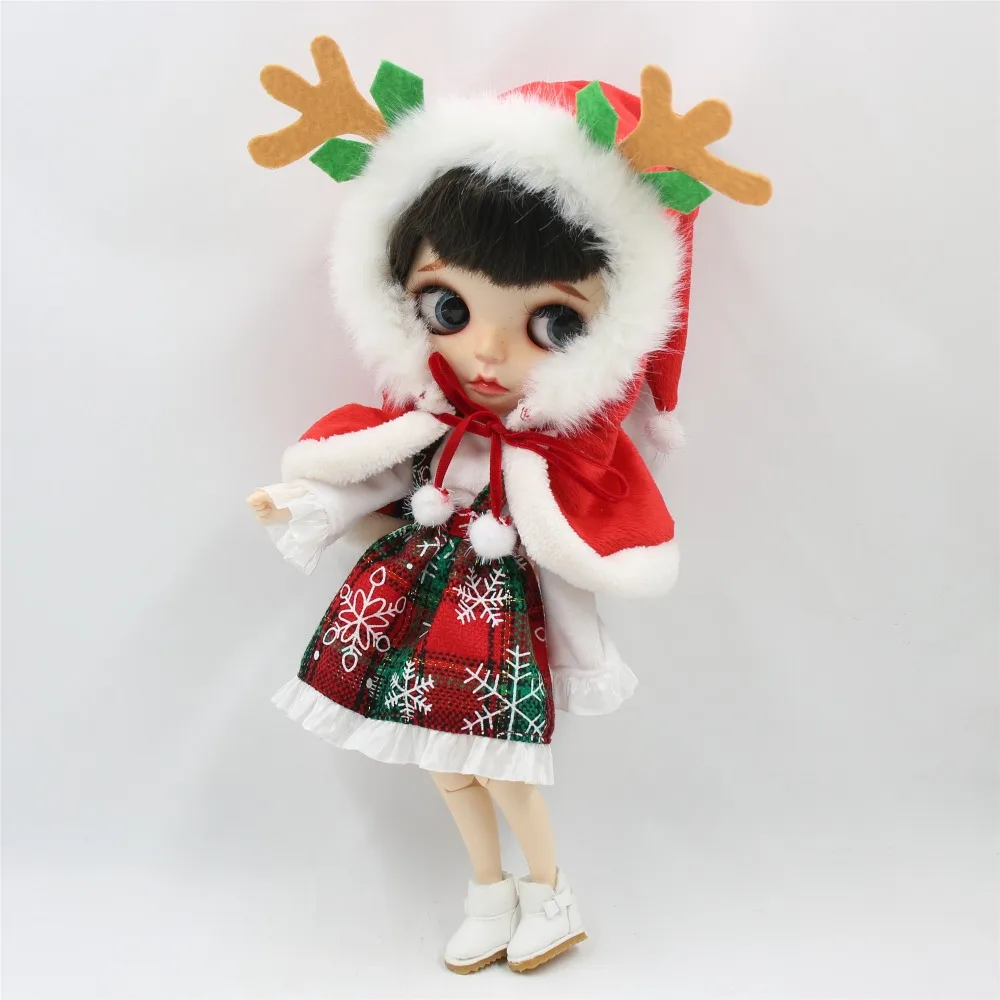 Blyth doll icy bjd кукла Рождественский костюм зимние наряды рождественские костюмы