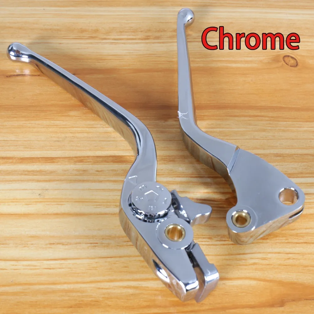 Left&Right Chrome Shallow Cut Brake Clutch Lever Set For Victory Hammer 8 Ball Sport Intl 08 09