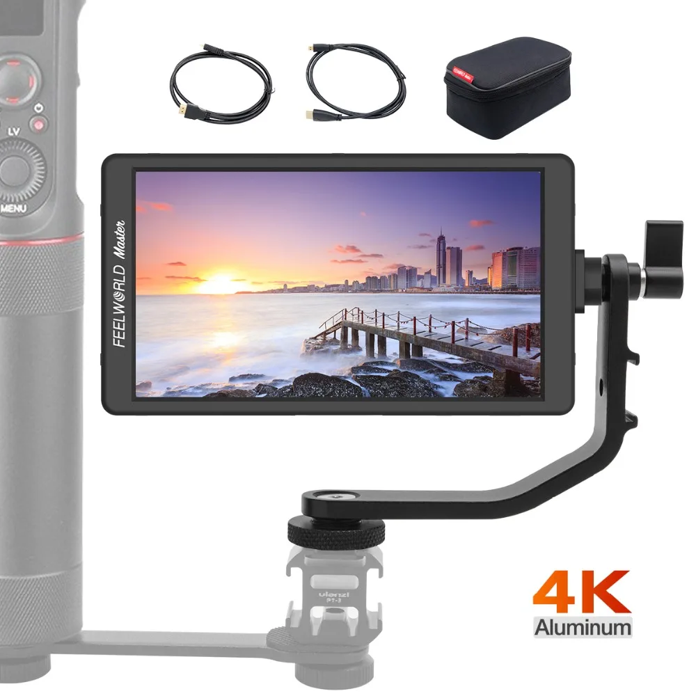 

FEELWORLD Master 2018 New Series MA6 5.7" On-Camera Monitor 1920x1080 4K HDMI Input/Output for Gimbals Zhiyun Crane 2 DSLRs