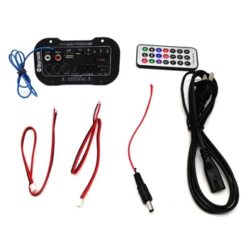 

5 inch Bluetooth HiFi Bass Power USB TF Card Home Car Subwoofer Sound Amplifier Audio Digital For Speakers