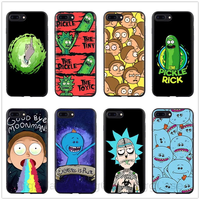 

Rick And Morty Phone Case Cover For iPhone 8 8Plus 7 7Plus 6 6S Plus SE 5S X XR XS MAX TPU Soft Silicon Protective Phone Cover