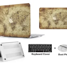 Твердый футляр с покрытие для клавиатуры+ Пылезащитная заглушка для Apple MacBook Air 11 13 Pro 13 15 retina 12 13 15 Сенсорная панель 13 15