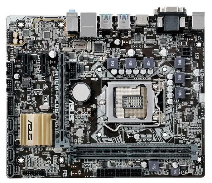 Б/у оригинальная материнская плата H110 для Asus Настольная Socket LGA 1151 i7 i5 i3 DDR4 32G SATA3