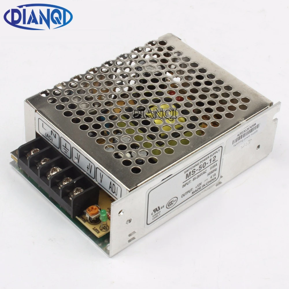 

power supply 50W 12V 4.2A mini size power supply unit ac dc converter mini size ms-50-12 12v variable dc voltage regulator