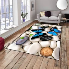 Еще голубая бабочка на инструмент для ухода за мтоциклом Серый Белый 3d печати нескользящей микрофибры Гостиная Декоративные Современные моющийся коврик мат