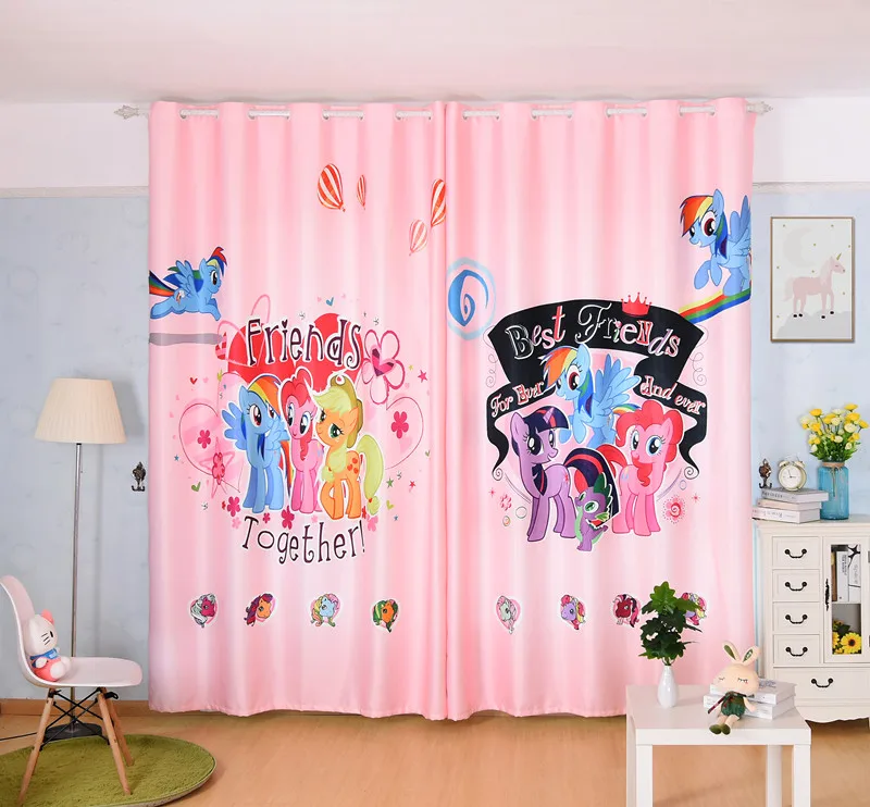 

Custom Window Curtains for Living Room Bedroom Nursery Kid Children Room Window Tulle Sheer Drapes Pony Horse Orange