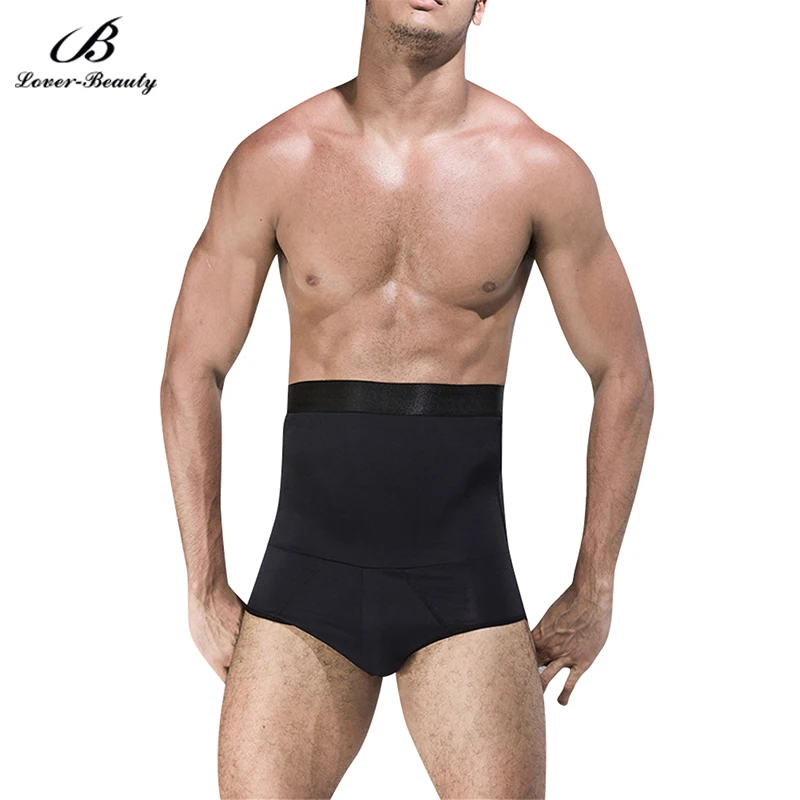 

Lover Beauty Men Nylon Waist Trainer Pants Shaper Weightloss Sauna Body Shaper Workout Slimmer Corset Shapewear-B