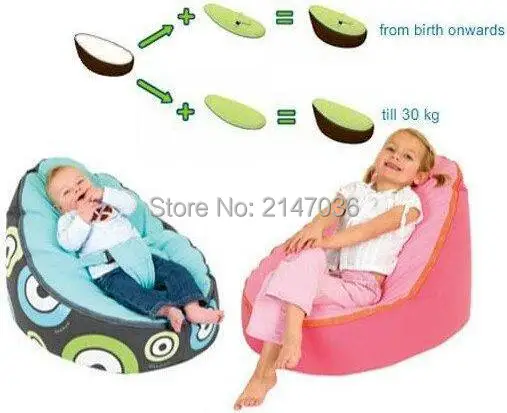 Новый детский beanbag детский стул младенческой мешок Bean Snuggle Кровать портативное сиденье без наполнения