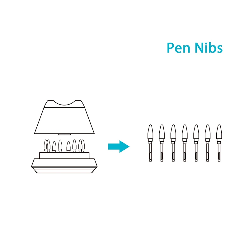HUION Replacement Nibs PW100 PW201 Digital Pen Nibs Compatible with H640P H950P H1060P H430P H420X H580X H610X Graphics Tablets - Image 4