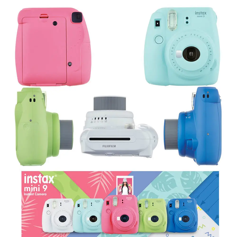 Fujifilm Instax Mini 9 только камера/с 50 листами Белая Мини пленка фото/13 в 1 комплект чехол +