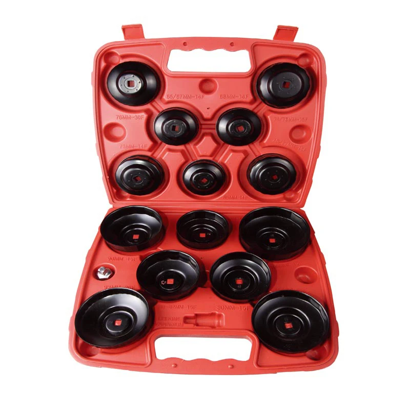 

14pcs Cup Type Oil Filter Wrench Oil Filter Removal Set Professional Car Tool Set Auto Repair Tool Set