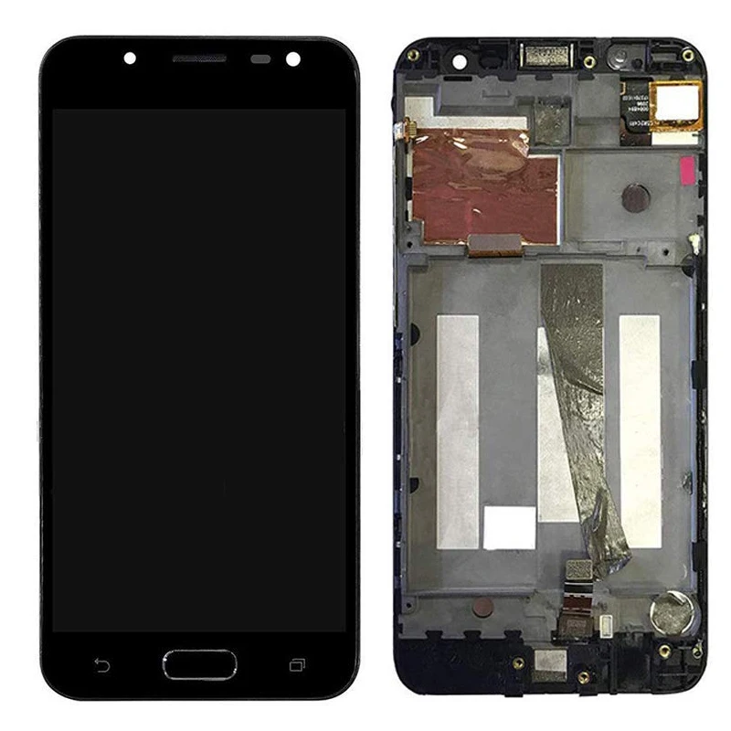 

Black LCD Display Touch Screen Digitizer Assembly With Frame For Asus ZenFone V Live LTE V500KL A009 Verizon