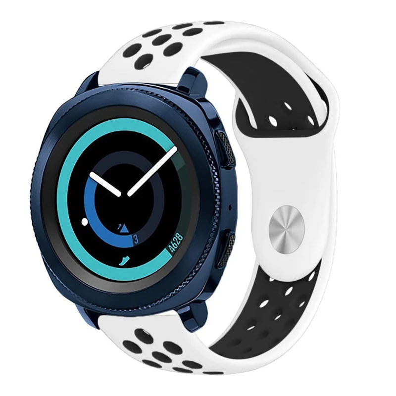 

Soft Silicone Sport Watch Band Watch Strap Band Metal Buckle for Samsung Gear Sport SM-R600 Gear S2 Classic