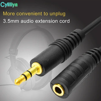 

3.5 Male to 3.5 Female Audio Extension Cable 1.5M 3M 5M 10M 15M 20M for Plug Jack Stereo Headphone Car AUX M/F 200pcs/lot