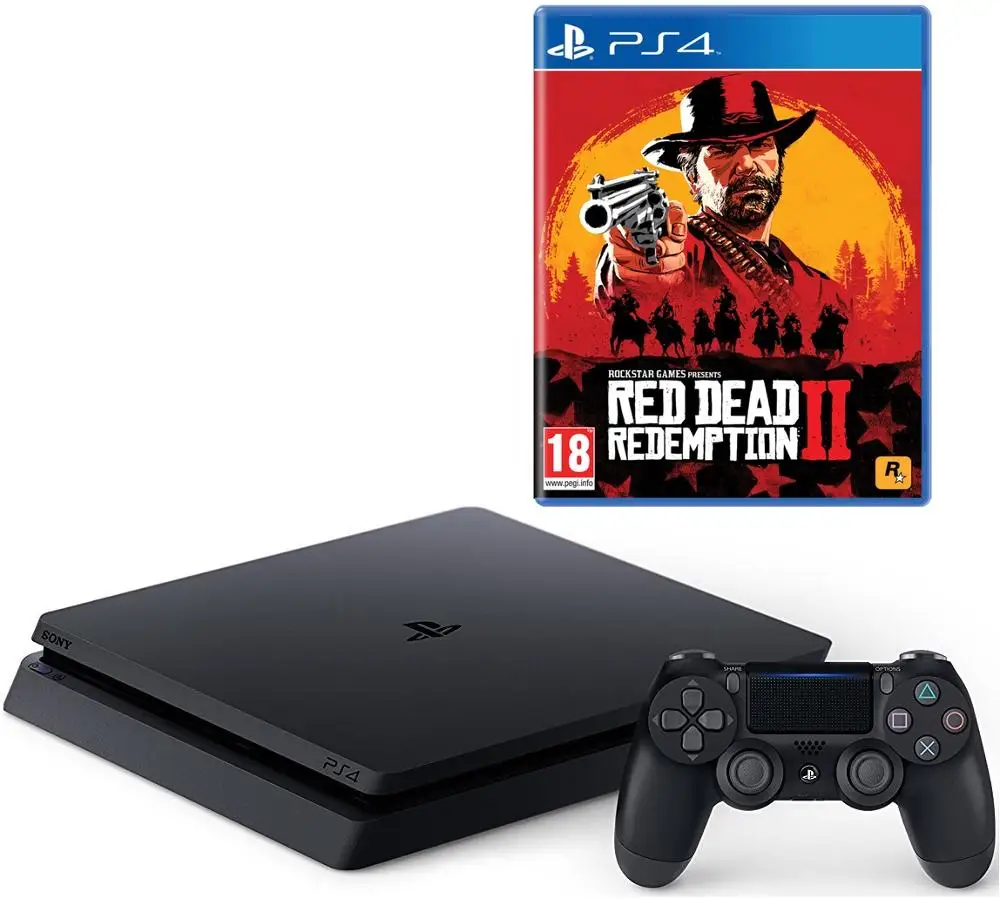fedme Puno dø PS4 Slim 1 TB Sony console PlayStation 4 Black + Red Dead Redemption 2 _ -  AliExpress Mobile