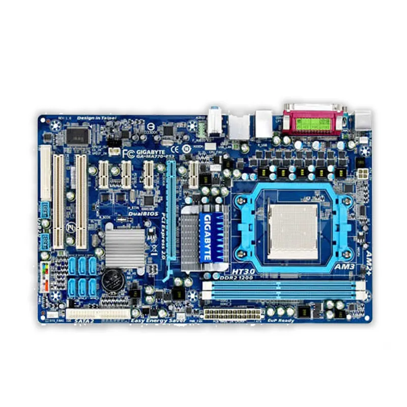 

For Gigabyte GA-MA770-ES3 Original Used Desktop Motherboard MA770-ES3 770 Socket AM3 AM2 DDR2 SATA2 USB2.0 ATX