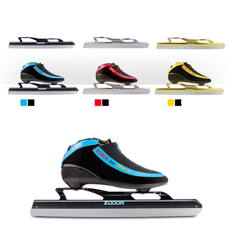 6-طبقة ألياف الكربون المهنية ZODOR الثابتة الجليد أحذية التزلج على الجليد 62 430 ملليمتر 410 ملليمتر 380 ملليمتر الجليد شفرة الدافئة التمهيد ل القيقب...