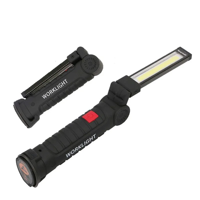 

Portable 5 Mode COB USB Rechargeable LED Work Light handheld mobile work light charging folding multifunctional portable