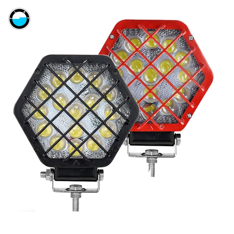 

2pcs led spot light offroad 12v 24V 48W led work lights for Off Road For Jeep VW Toyota led work light 5D