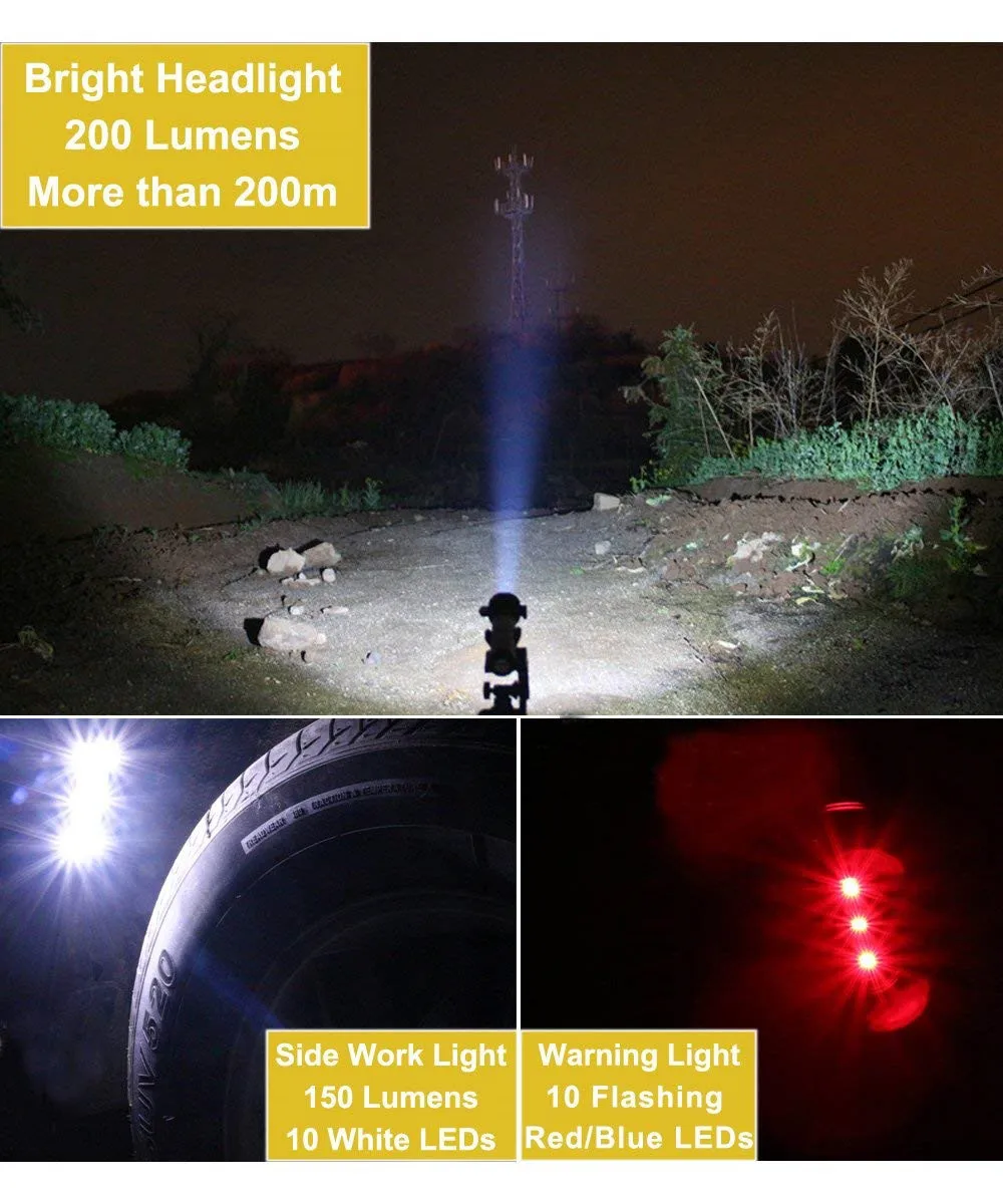 10 in1 Tactical Solar Power EDC flashlight LED w/usb Self defense Camping Outdoor survival Multi tools Glass Breaker for bike b