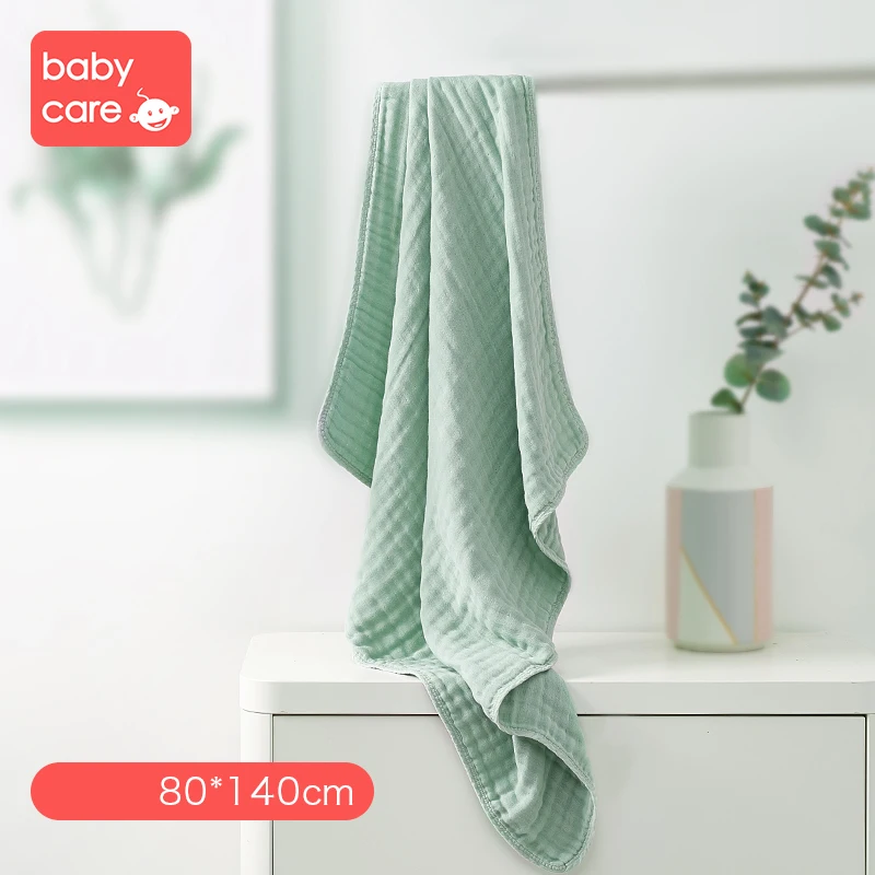 Babycare100 % хлопок марля новорожденный младенец мультфильм лицо руки купальные